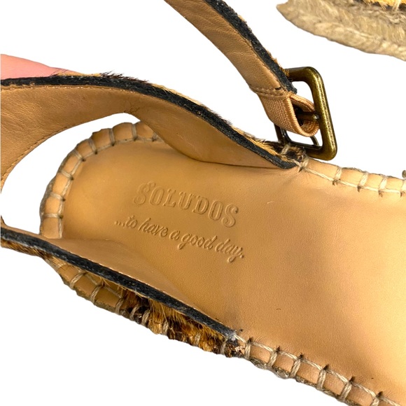 Soludos Cadiz Cheetah Print Espadrille Sandals 6 - Picture 7 of 8